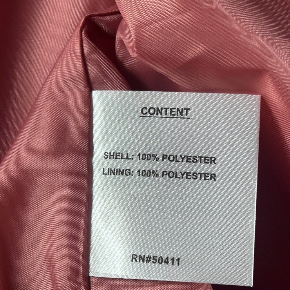 NINE WEST Women Rose Tie Sleeve Trench Coat Double Breasted Belted Midi 2XL NEW - Picture 11 of 11